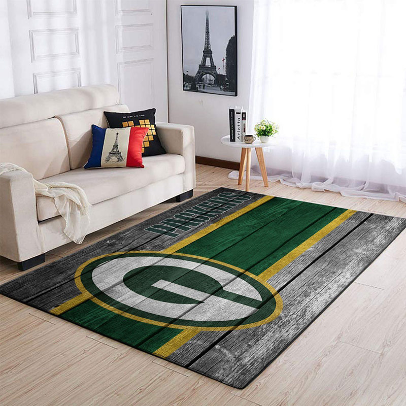 Green Bay Packers Rug NFL Area Rug Bathroom Rugs Indoor Indoor Rug Rectangle Carpet