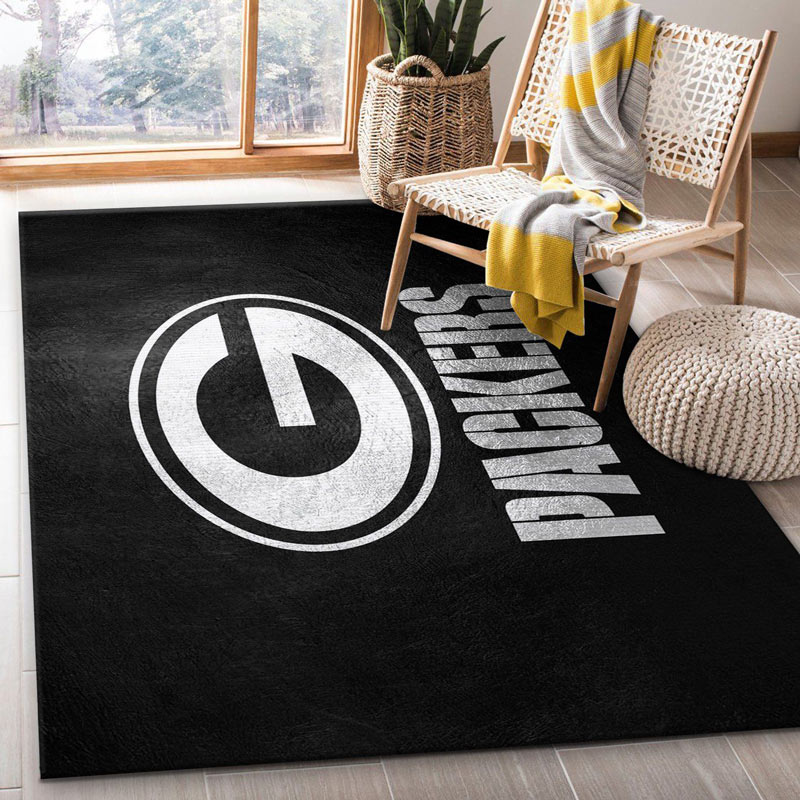 Green Bay Packers Rug NFL Area Rug Living Room Rug Indoor Indoor Rug Rectangle Carpet