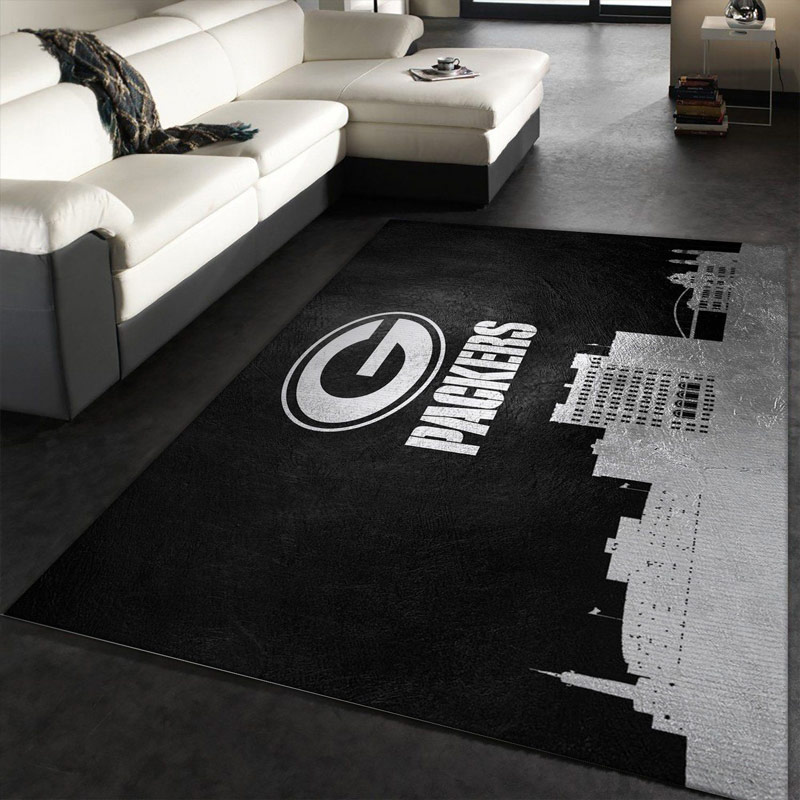 Green Bay Packers Area Rug NFL Area Rug Bedroom Area Rug Indoor Rugs Rectangle Carpet