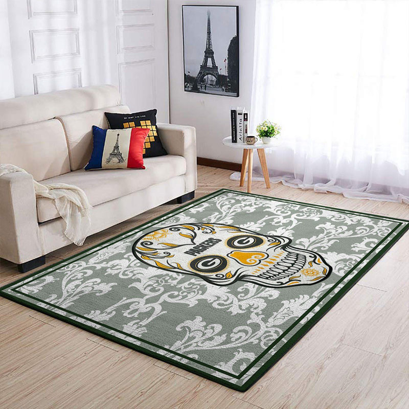 Green Bay Packers Rug NFL Area Rug Living Room Rug Indoor Rug Rectangle Carpet