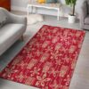 hawaiian pattern print area rug living room rug