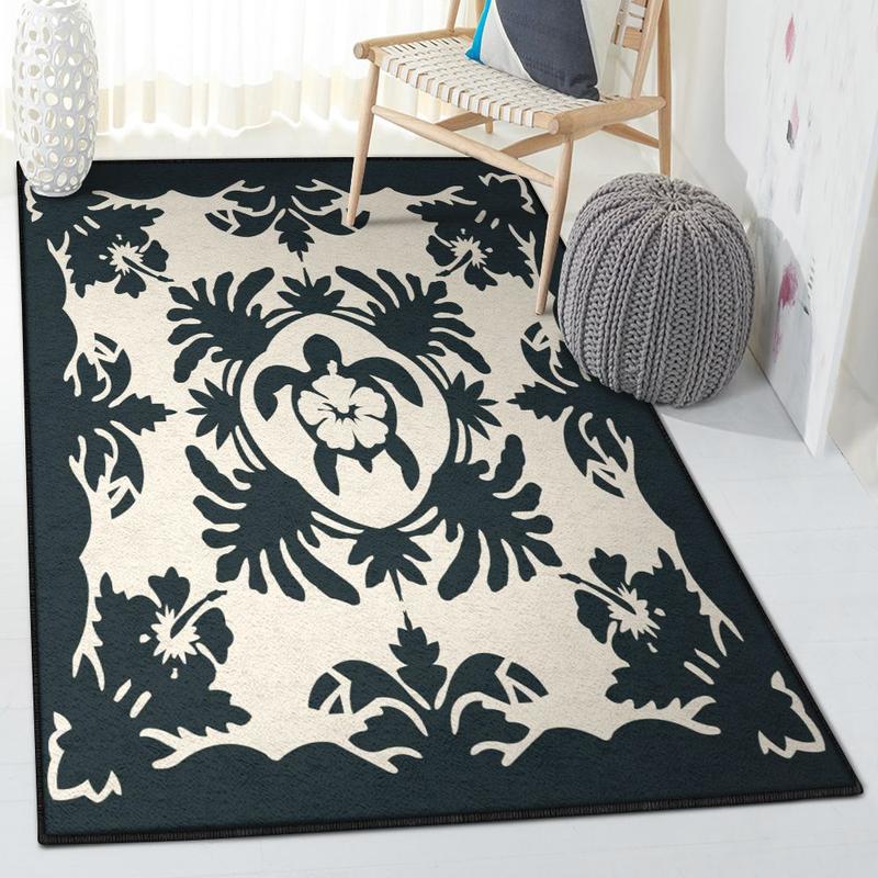 Holiday Indoor Indoor Rugs Hawaiian Turtle Rug