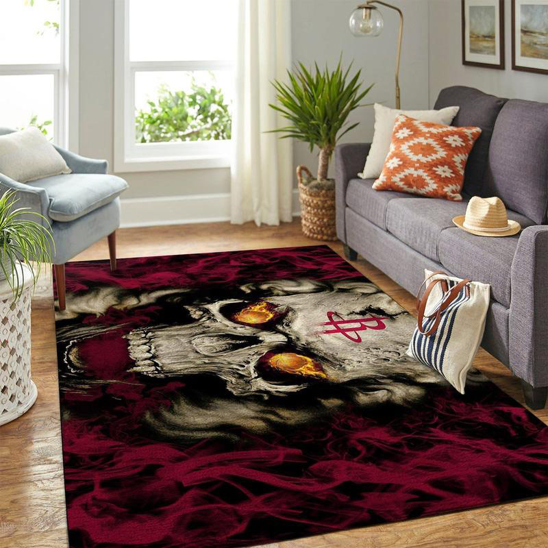 Houston Rockets Area Rug NBA Area Rug Bedroom Area Rug Indoor Rug Rectangle Carpet