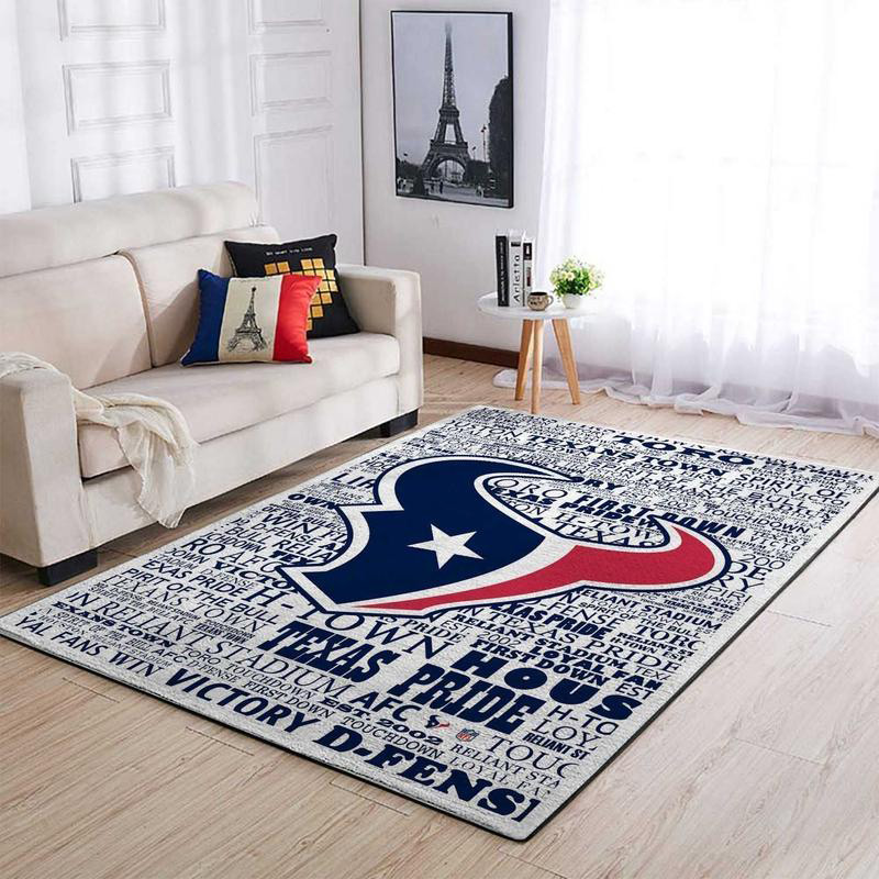 Houston Texans Rug NFL Area Rug Dining Room Rug Indoor Indoor Rugs Rectangle Carpet