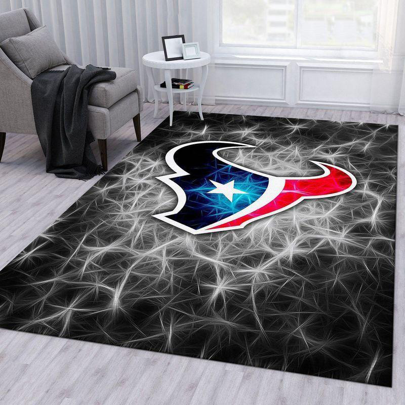 Houston Texans Area Rug NFL Area Rug Bedroom Rug Indoor Indoor Rugs Rectangle Carpet