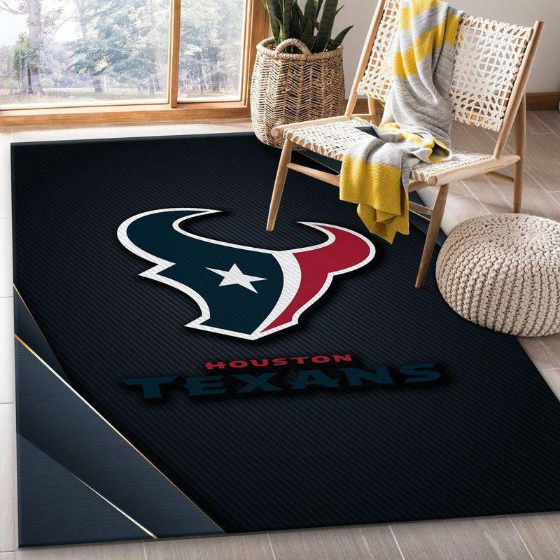 Houston Texans Area Rug NFL Area Rug Bedroom Area Rug Indoor Rug Rectangle Carpet