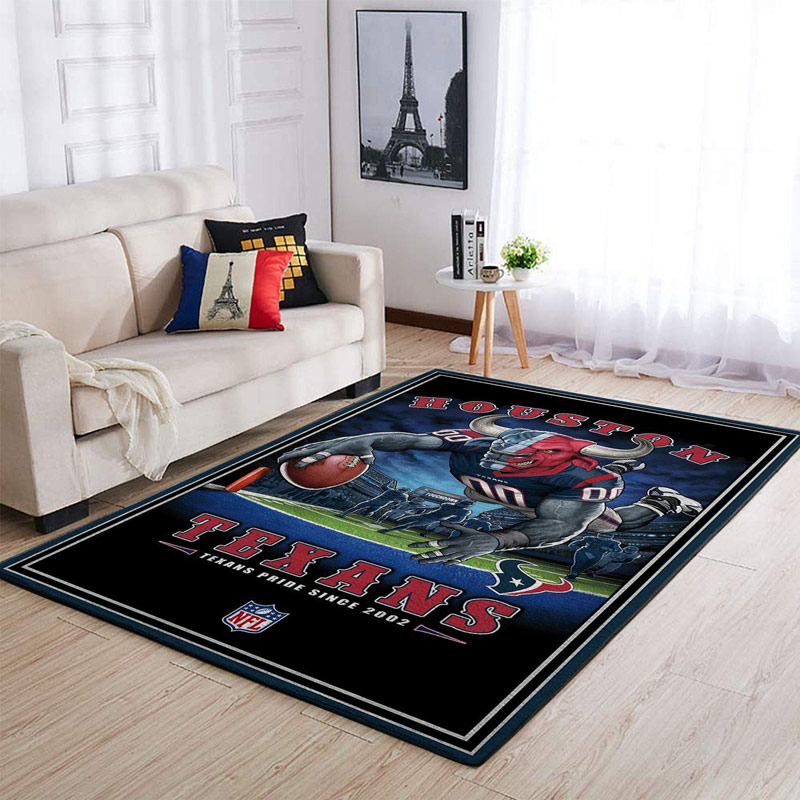 Houston Texans Area Rug NFL Area Rug Bathroom Rug Indoor Indoor Rugs Rectangle Carpet