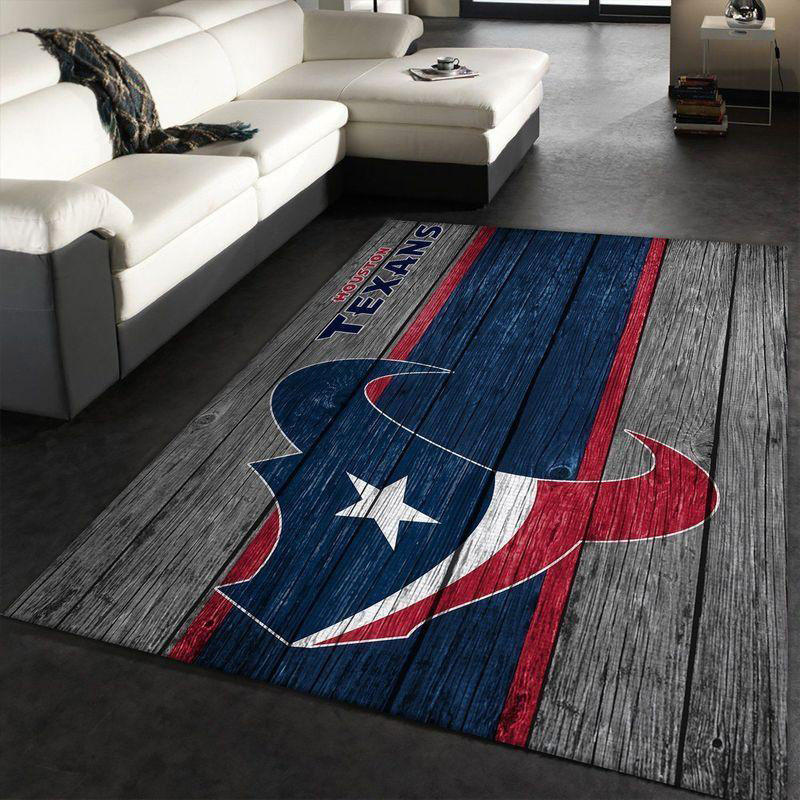 Houston Texans Area Rug NFL Area Rug Dining Room Rugs Indoor Rug Rectangle Carpet