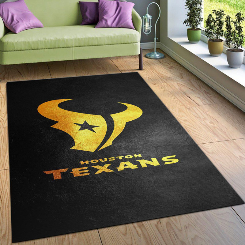 Houston Texans Area Rug NFL Area Rug Dining Room Rugs Indoor Rugs Rectangle Carpet