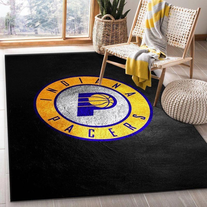 Indiana Pacers Area Rug NBA Area Rug Bathroom Rug Indoor Rugs Rectangle Carpet