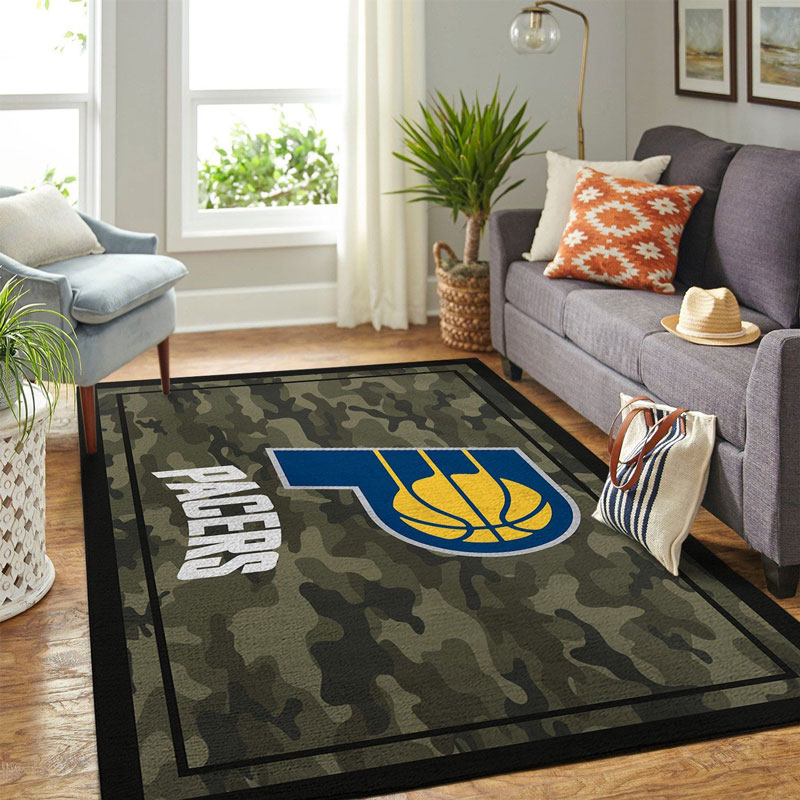Indiana Pacers Rug NBA Area Rug Bedroom Rug Indoor Rug Rectangle Carpet