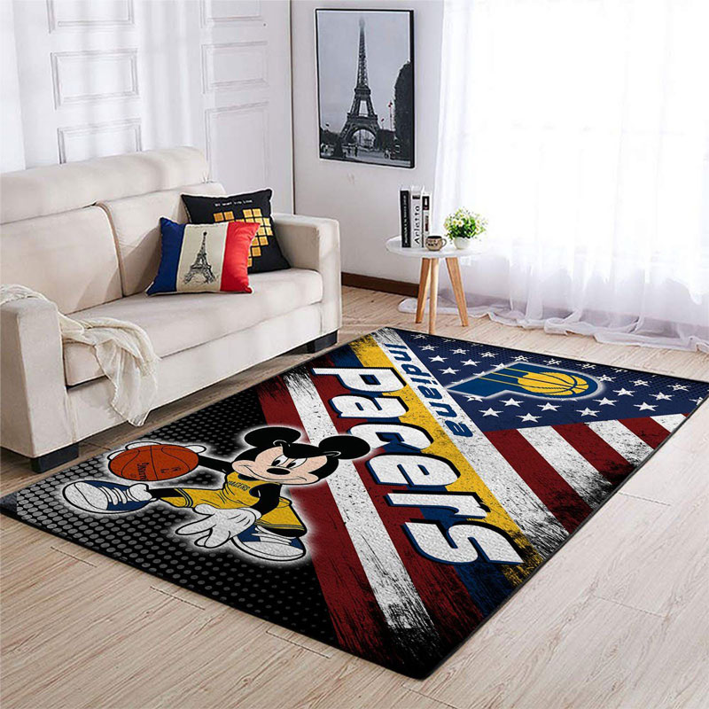 Indiana Pacers Rug NBA Area Rug Bedroom Area Rug Indoor Indoor Rugs Rectangle Carpet