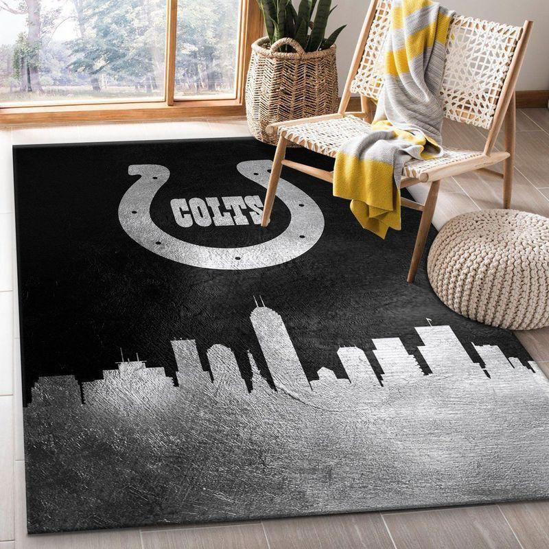 Indianapolis Colts Rug NFL Area Rug Living Room Area Rug Indoor Rug Rectangle Carpet