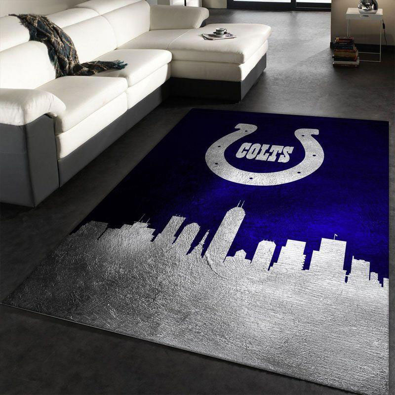 Indianapolis Colts Rug NFL Area Rug Bathroom Rug Indoor Indoor Rug Rectangle Carpet