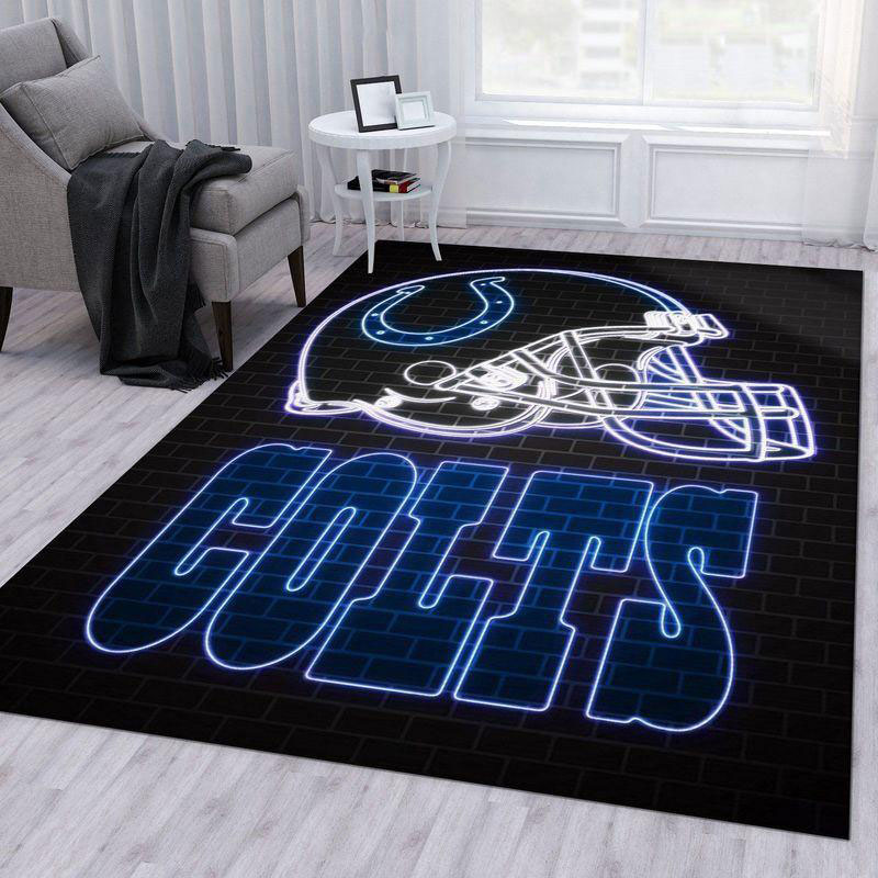 Indianapolis Colts Rug NFL Area Rug Kitchen Rug Indoor Rugs Rectangle Carpet