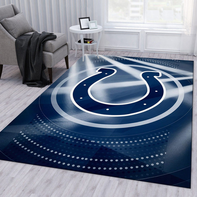 Indianapolis Colts Area Rug NFL Area Rug Bathroom Rugs Indoor Rugs Rectangle Carpet