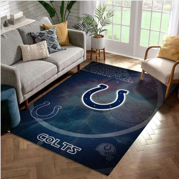 Indianapolis Colts Area Rug NFL Area Rug Bathroom Rugs Indoor Rugs Rectangle Carpet
