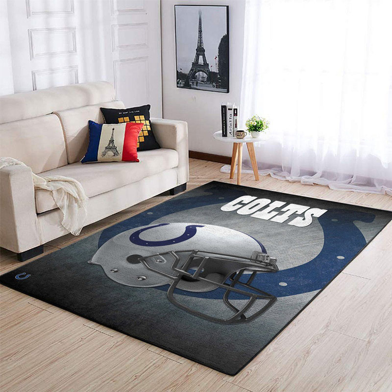 Indianapolis Colts Rug NFL Area Rug Living Room Area Rug Indoor Indoor Rugs Rectangle Carpet