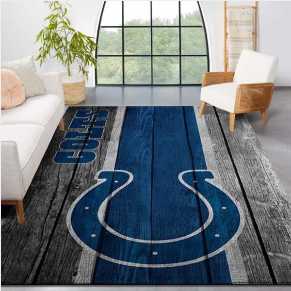 Indianapolis Colts Rug NFL Area Rug Dining Room Rug Indoor Indoor Rug Rectangle Carpet