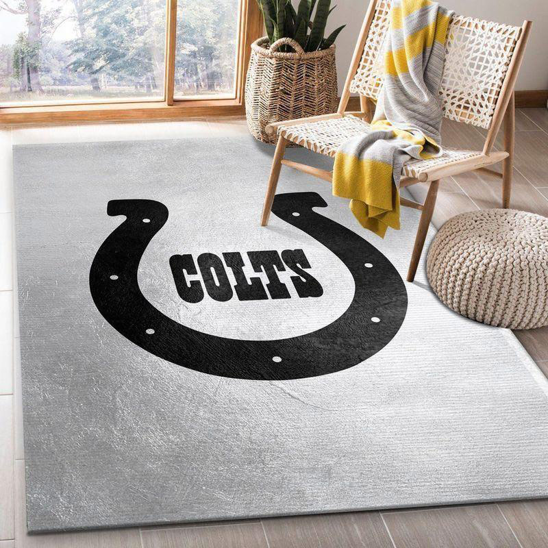 Indianapolis Colts Rug NFL Area Rug Dining Room Rug Indoor Rugs Rectangle Carpet