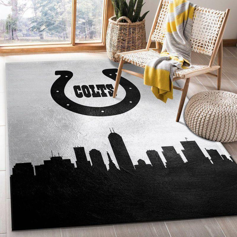 Indianapolis Colts Area Rug NFL Area Rug Bedroom Rug Indoor Rug Rectangle Carpet