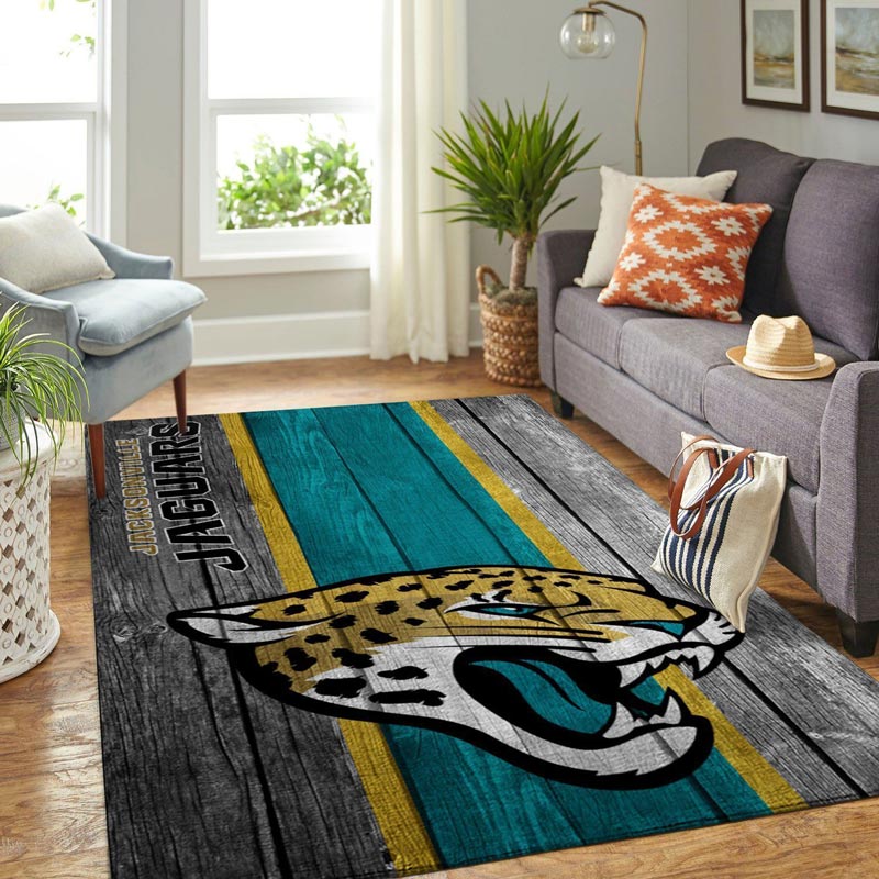 Jacksonville Jaguars Rug NFL Area Rug Dining Room Rug Indoor Indoor Rug Rectangle Carpet