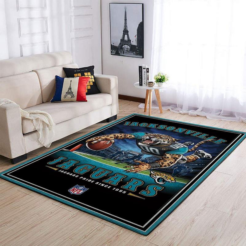 Jacksonville Jaguars Rug NFL Area Rug Living Room Area Rug Indoor Indoor Rug Rectangle Carpet