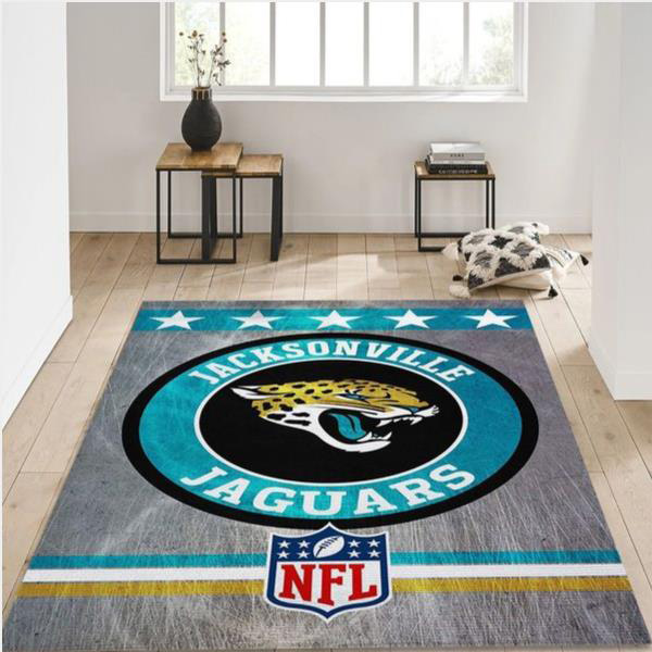 Jacksonville Jaguars Area Rug NFL Area Rug Living Room Rug Indoor Rug Rectangle Carpet