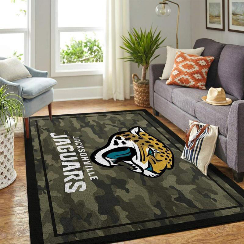 Jacksonville Jaguars Rug NFL Area Rug Bedroom Rug Indoor Rugs Rectangle Carpet