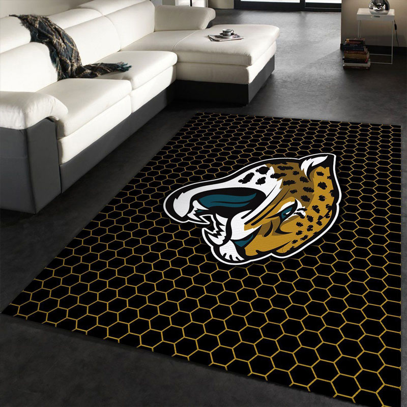 Jacksonville Jaguars Area Rug NFL Area Rug Kitchen Rug Indoor Rug Rectangle Carpet