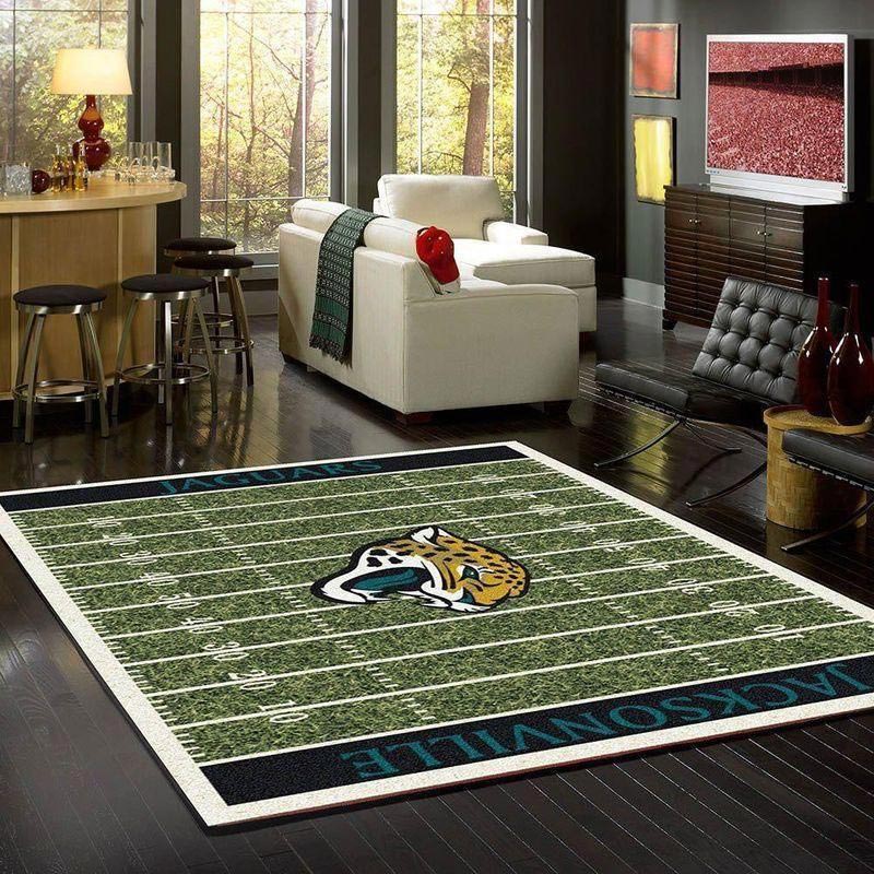 Jacksonville Jaguars Rug NFL Area Rug Bathroom Rugs Indoor Rug Rectangle Carpet