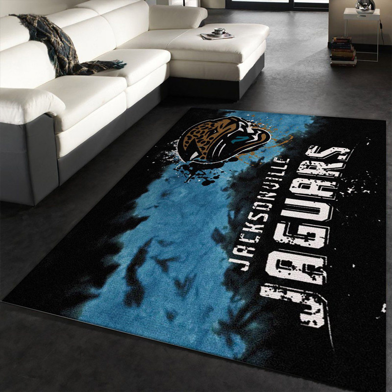 Jacksonville Jaguars Rug NFL Area Rug Dining Room Rug Indoor Rugs Rectangle Carpet