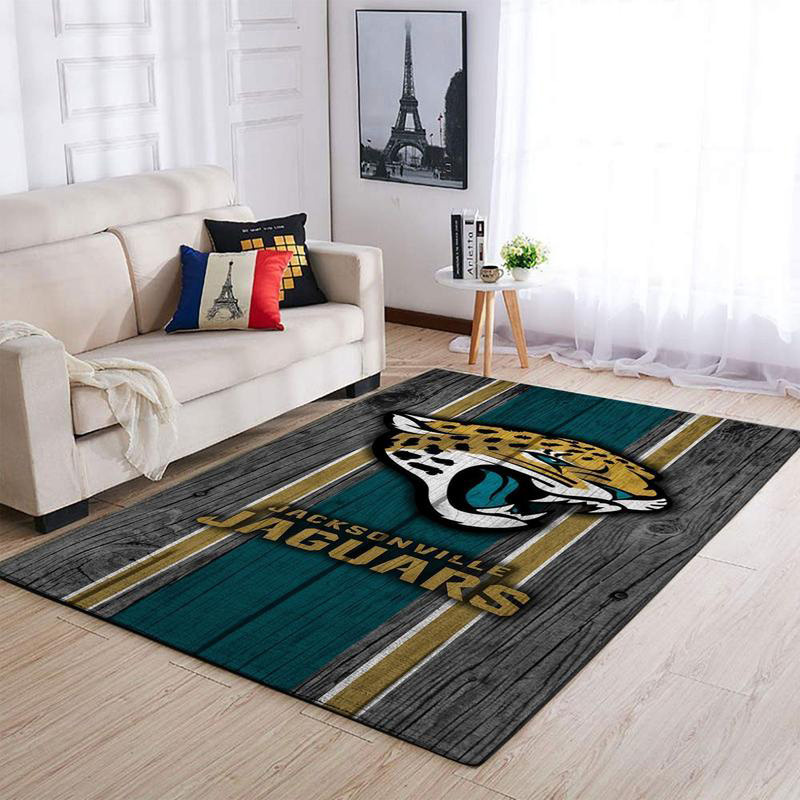 Jacksonville Jaguars Area Rug NFL Area Rug Bedroom Area Rug Indoor Rugs Rectangle Carpet