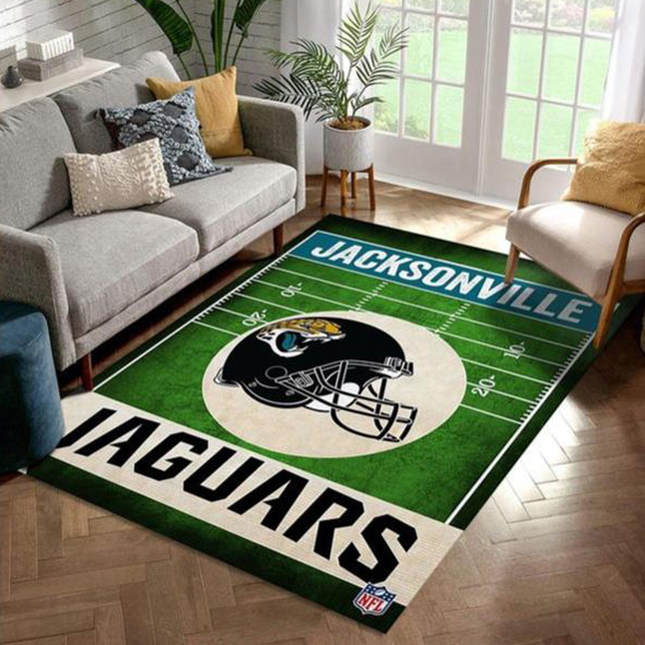 Jacksonville Jaguars Rug NFL Area Rug Living Room Area Rug Indoor Rugs Rectangle Carpet