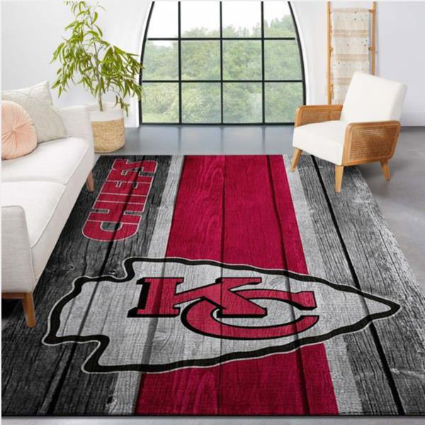 Kansas City Chiefs Rug NFL Area Rug Dining Room Rug Indoor Rugs Rectangle Carpet