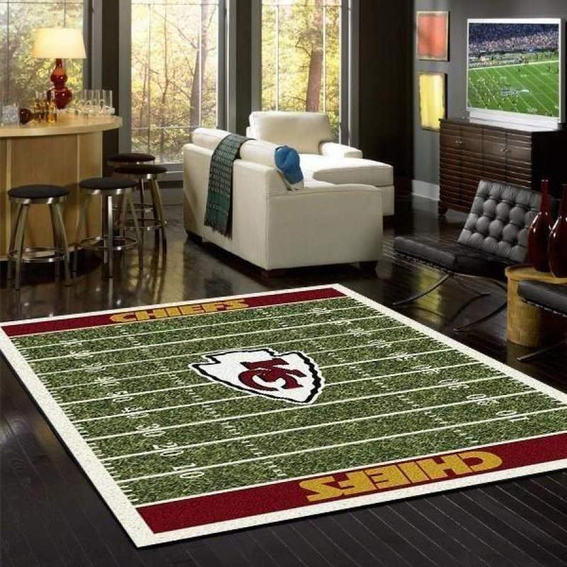 Kansas City Chiefs Area Rug NFL Area Rug Bathroom Rug Indoor Indoor Rug Rectangle Carpet