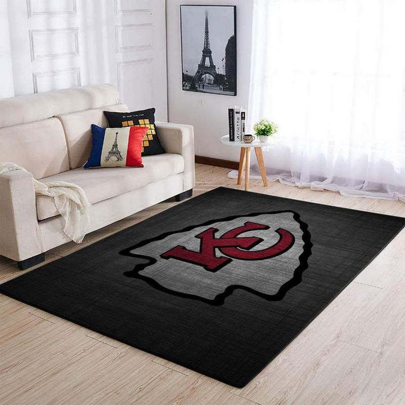 Kansas City Chiefs Area Rug NFL Area Rug Dining Room Rugs Indoor Rug Rectangle Carpet