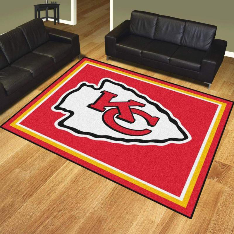 Kansas City Chiefs Area Rug NFL Area Rug Living Room Area Rug Indoor Rug Rectangle Carpet