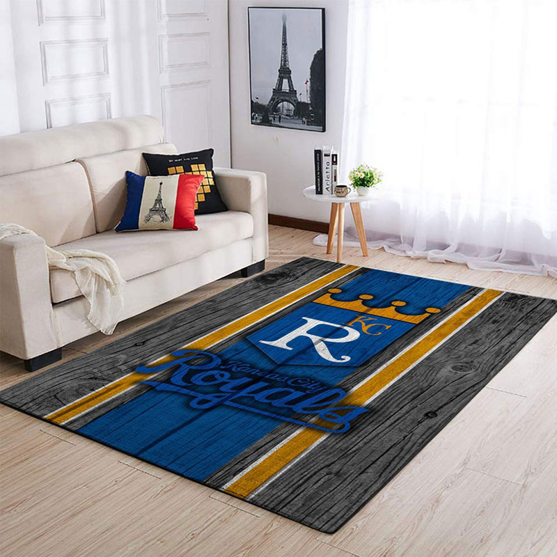 Kansas City Royals Rug MLB Area Rug Living Room Area Rug Indoor Rugs Rectangle Carpet