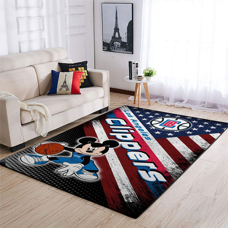 La Clippers Rug NBA Area Rug Bedroom Rug Indoor Rug Rectangle Carpet