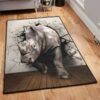 large area rugs rhinoceros rug