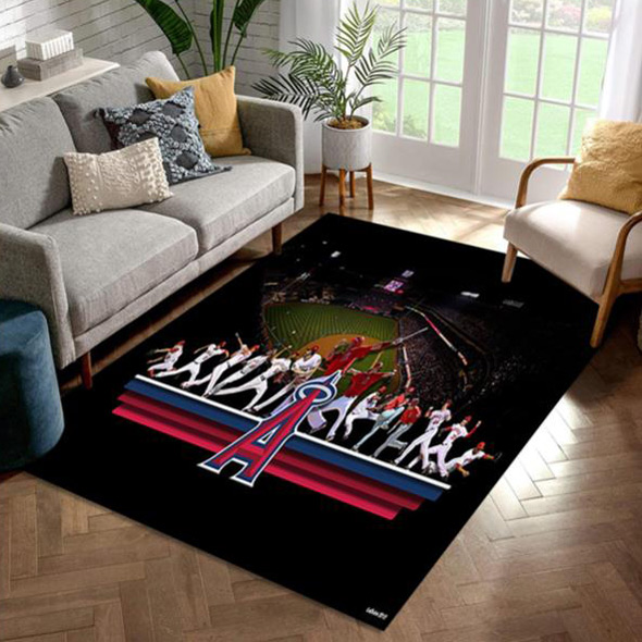 Los Angeles Angels Rug MLB Area Rug Living Room Rug Indoor Rug Rectangle Carpet