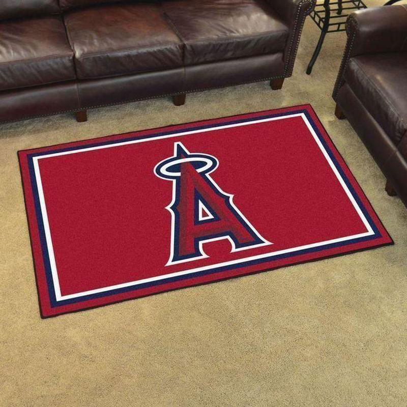 Los Angeles Angels Area Rug MLB Area Rug Living Room Area Rug Indoor Rug Rectangle Carpet