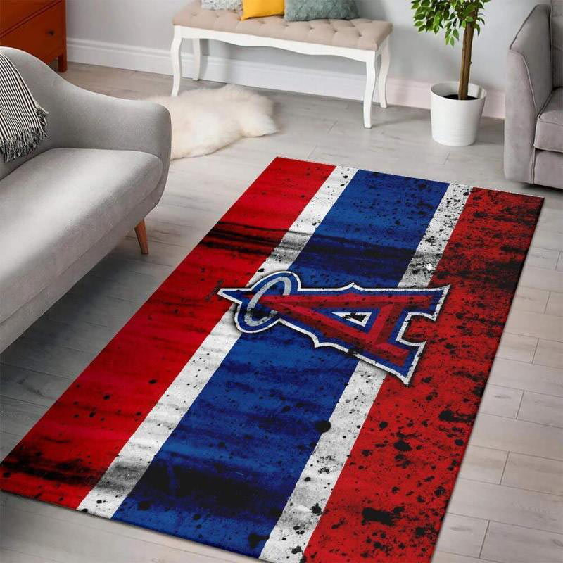 Los Angeles Angels Area Rug MLB Area Rug Bathroom Rug Indoor Rugs Rectangle Carpet
