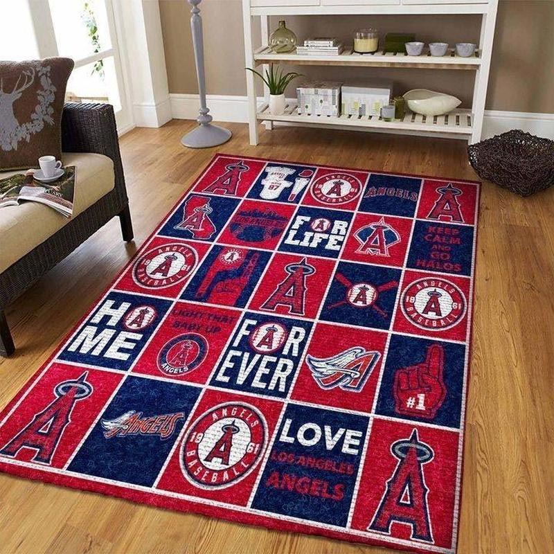 Los Angeles Angels Rug MLB Area Rug Bedroom Rug Indoor Rug Rectangle Carpet