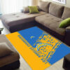 los angeles chargers area rugs bathroom rug floor rug regtangle carpet home decor ver 1105