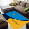 los angeles chargers area rugs bathroom rug floor rug regtangle carpet home decor ver 1107