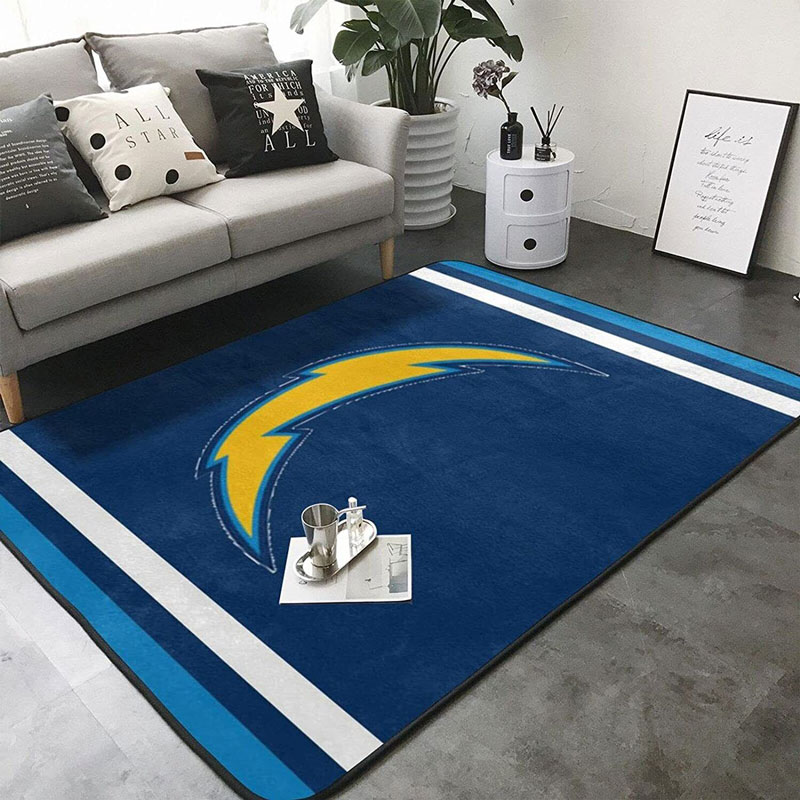 Los Angeles Chargers Rug NFL Area Rug Kitchen Rug Indoor Rug Rectangle Carpet