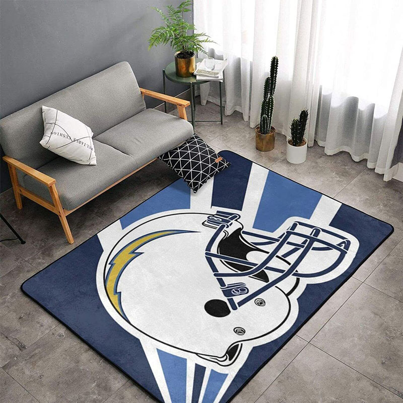Los Angeles Chargers Rug NFL Area Rug Bedroom Rug Indoor Rug Rectangle Carpet