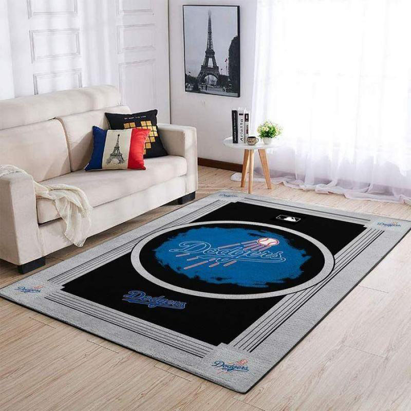 Los Angeles Dodgers Area Rug MLB Area Rug Kitchen Rug Indoor Rugs Rectangle Carpet